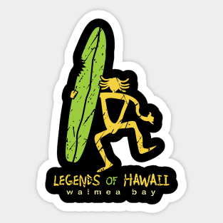 Legends Of Hawaii Vintage Surfer Sticker